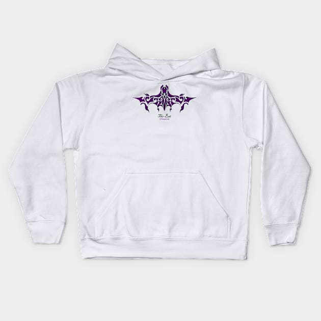 The Bat - Purple Kids Hoodie by Ravendax